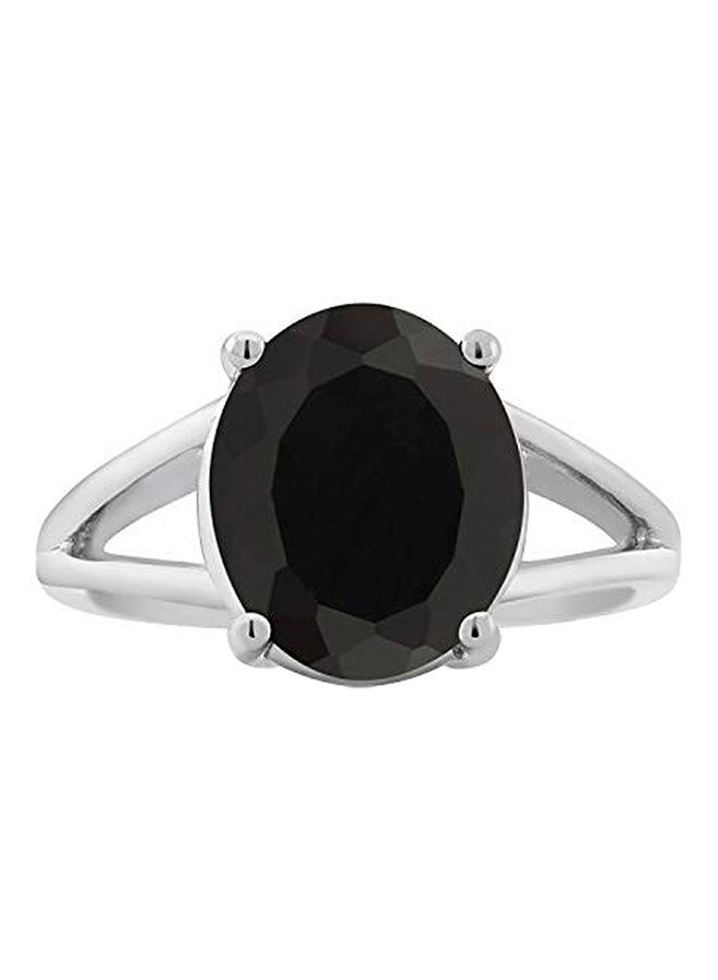 GEM STONE KING 925 Sterling Silver 4.00 Carat Onyx Oval Ring  - Image 2