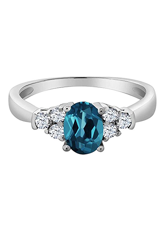 GEM STONE KING 925 Sterling Silver 0.79 Carat Topaz Ring - Image 2