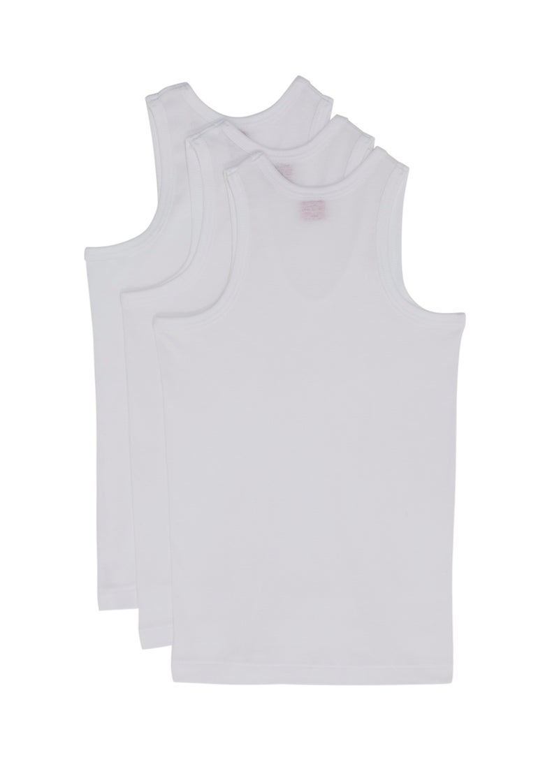 SLUGGER 3 Piece Cotton Vest White  - Image 2