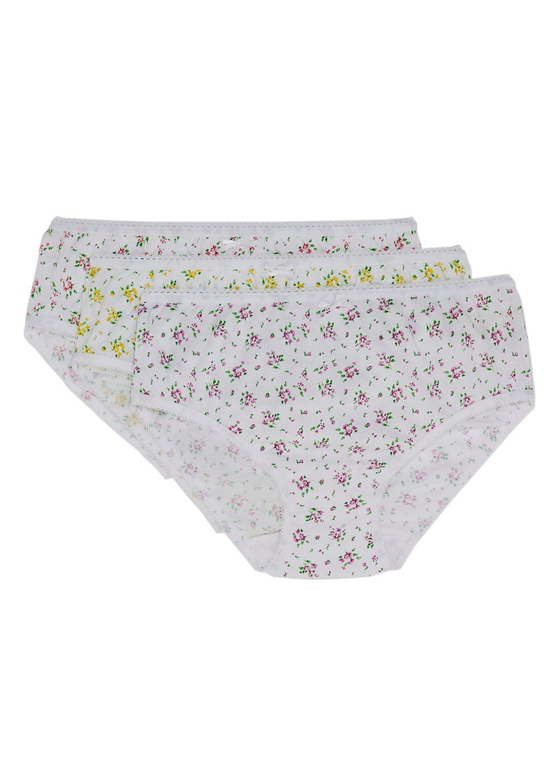 SLUGGER - Pack of 3 Printed Briefs White - Image 1