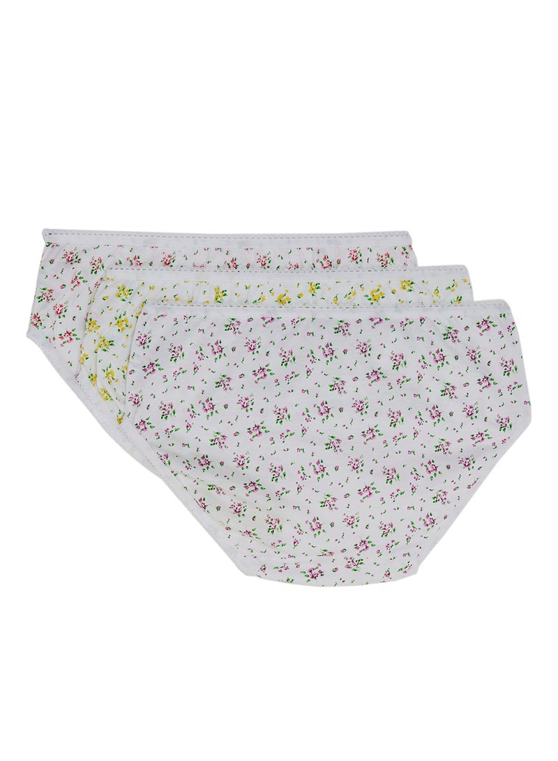 SLUGGER - Pack of 3 Printed Briefs White - Image 1