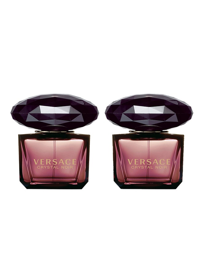 فيرزاتشي مجموعة هدايا ماء تواليت كريستال نوار مكونة من قطعتين 2x90ملليلتر - Image 1