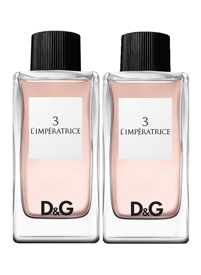 Dolce & Gabbana - 2-Piece 3 L'Imperatrice EDT Gift Set 2x100ml - Image 1