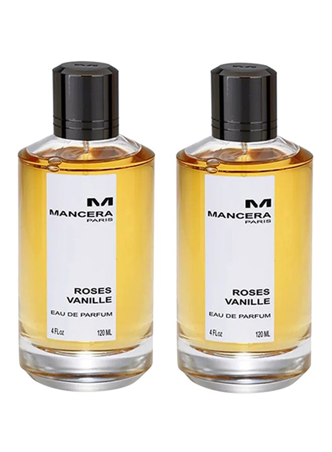 مانسيرا مجموعة هدية عطر روزيس فانيلا EDP للنساء من قطعتين 2 x 120ملليلتر  - Image 1