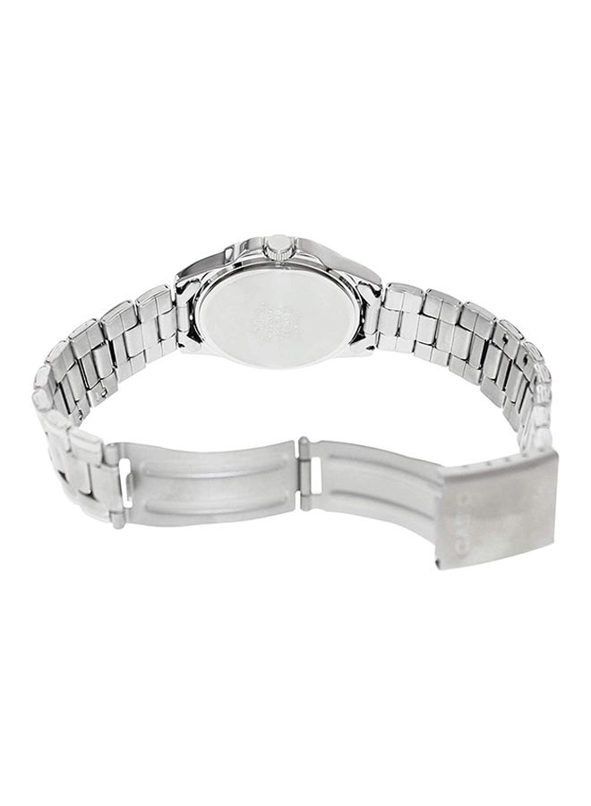 كاسيو ساعة يد كوارتز بعقارب طراز LTP-1215A-2A2DF مقاس 28 مم - لون فضي للنساء - Image 2