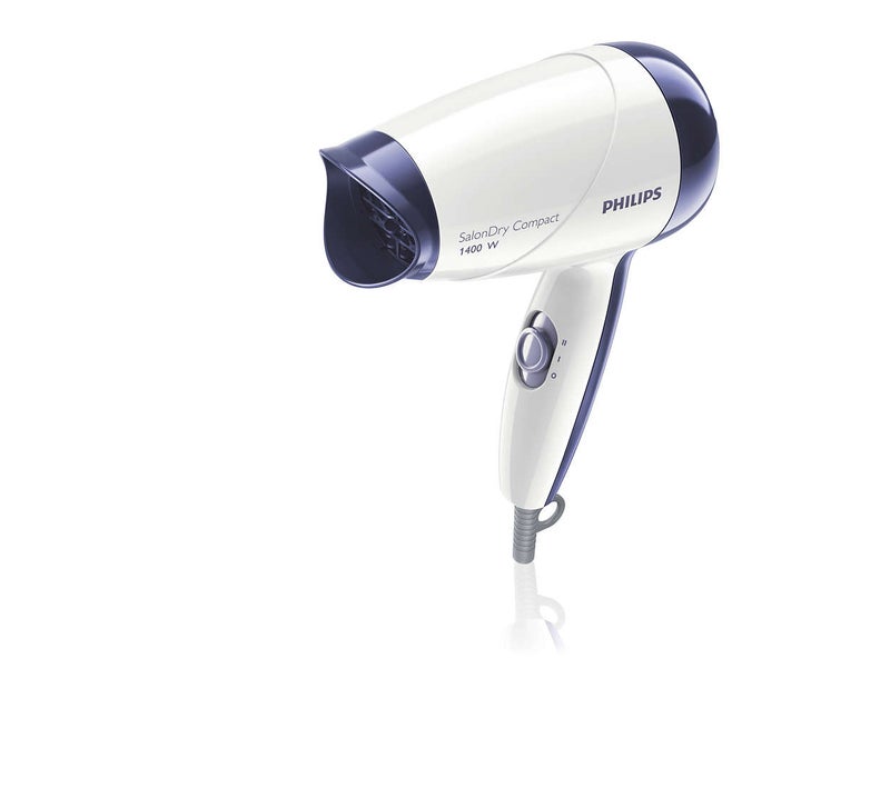Philips Salondry Compact Hair Dryer White/Purple  - Image 1