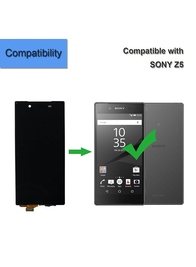Generic - Replacement LCD Screen For Sony Xperia Z5 Black - Image 1
