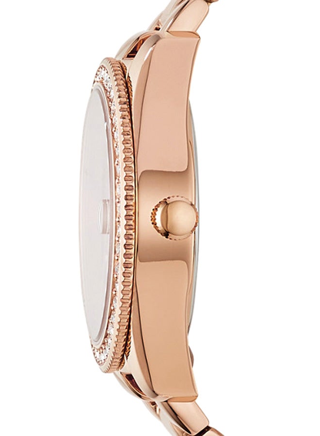 FOSSIL Women's Scarlette Analog Watch ES4318 - 32 mm - Rose Gold  - Image 2