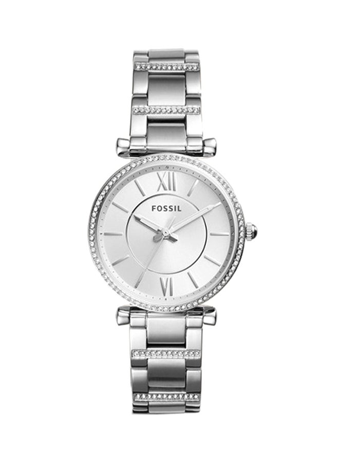 FOSSIL - Women's Carlie Analog Watch ES4341 - 35 mm - Silver - Image 1