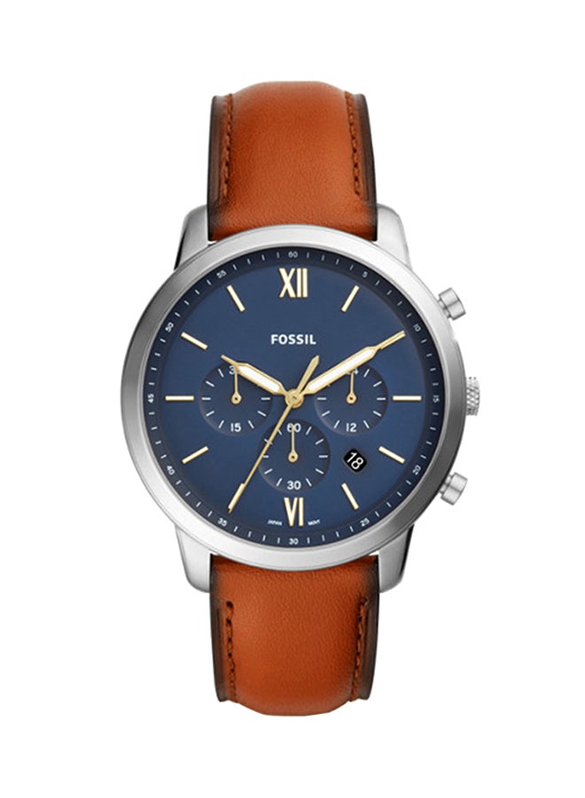 FOSSIL Men's Neutra Chronograph Watch FS5453 - 44 mm - Brown  - Image 1