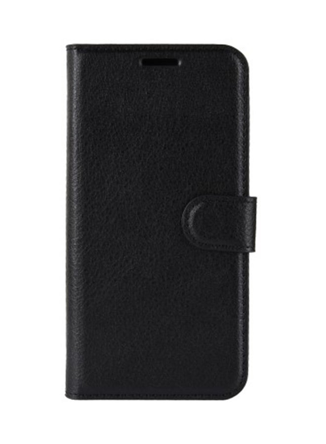 Generic - Litchi Texture Wallet Flip Case Cover And Accessory For Huawei P30 Black - Image 1