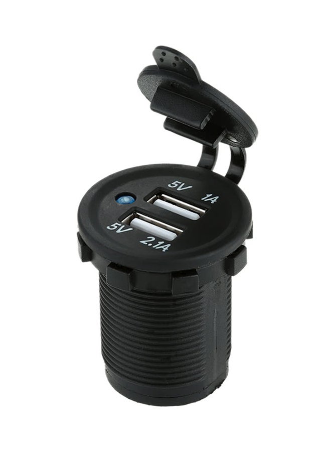 Generic - Motorcycle Dual USB Socket Mobile Phone Charger - Image 1
