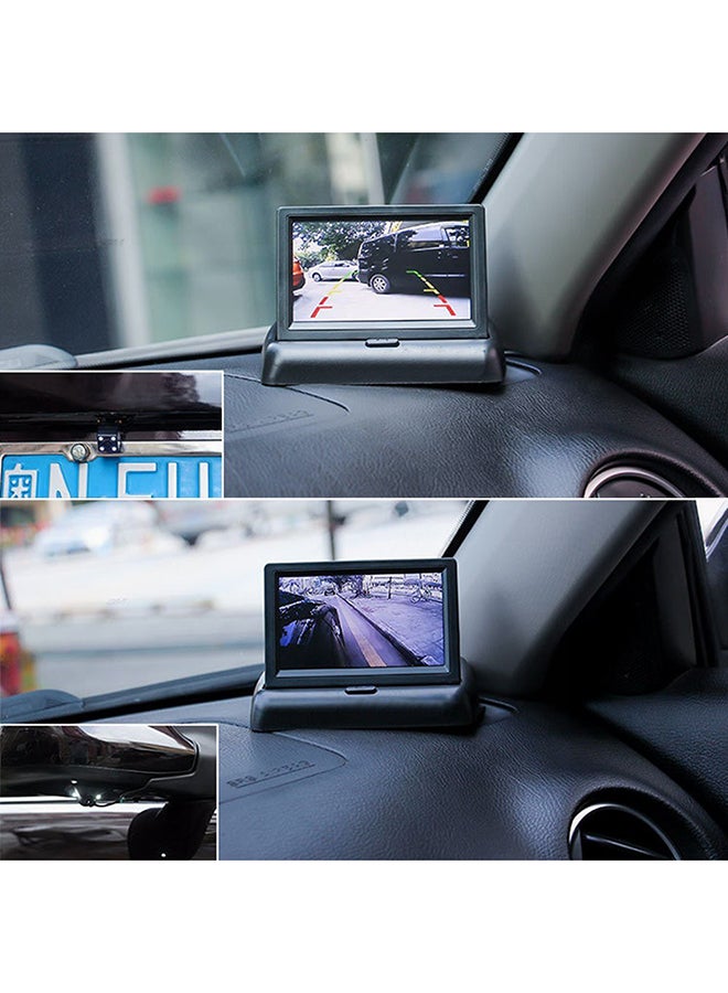 Generic - TFT Color Display Foldable Car LCD Monitor With Rear view Camera - Image 1