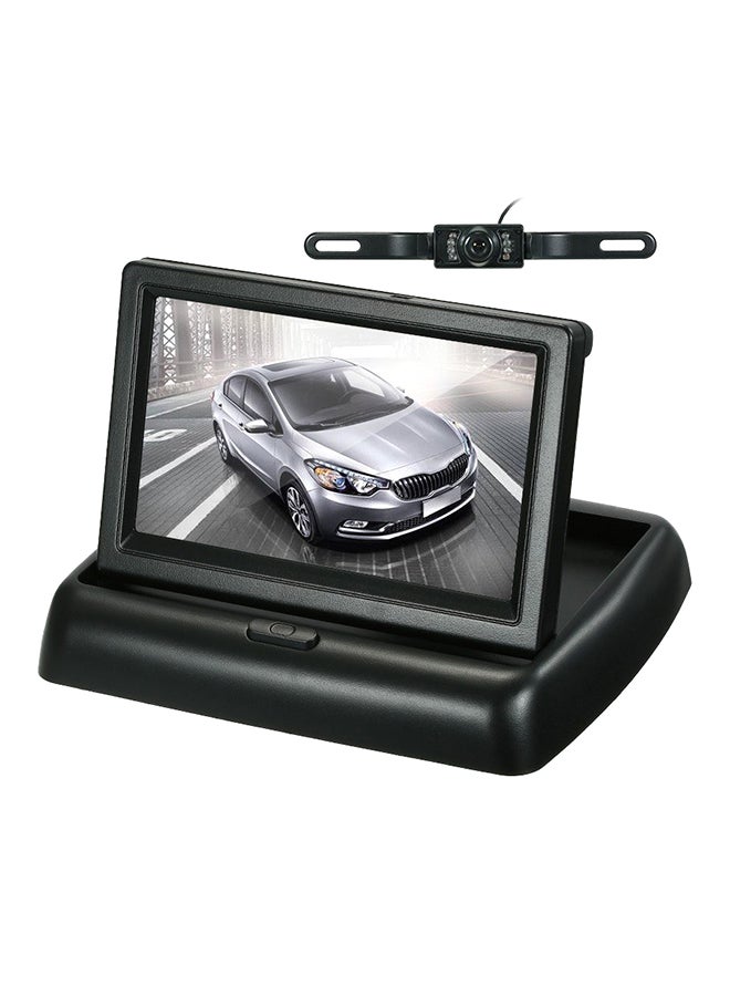 Generic - TFT Color Display Foldable Car LCD Monitor With Rear view Camera - Image 1