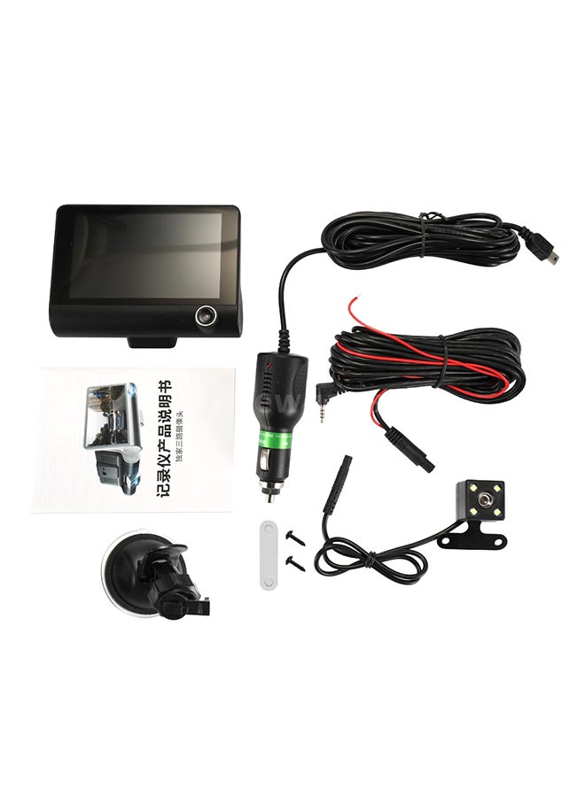 كاميرا DVR فيديو ثلاثية الاتجاهات لقيادة السيارة - Image 3