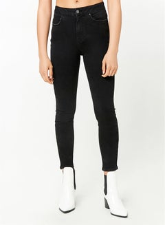 High Rise Skinny Jeans 01-Black