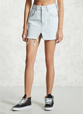 Ribbed Mini Skirt 06-Light Denim - v1549529969/N20082078V_1