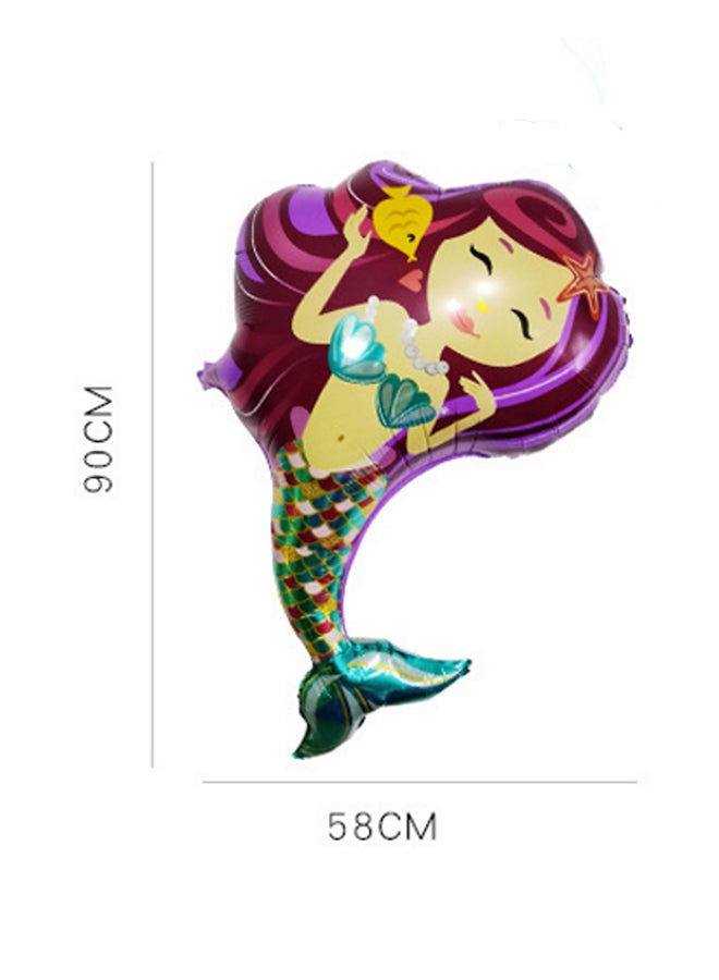 بالون بتصميم حورية البحر لزينة حفلات عيد الميلاد - Image 3