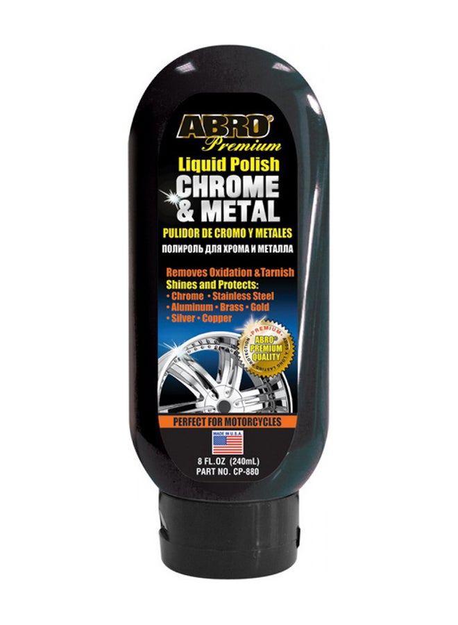 Abro Premium Chrome And Metal Liquid Polish 