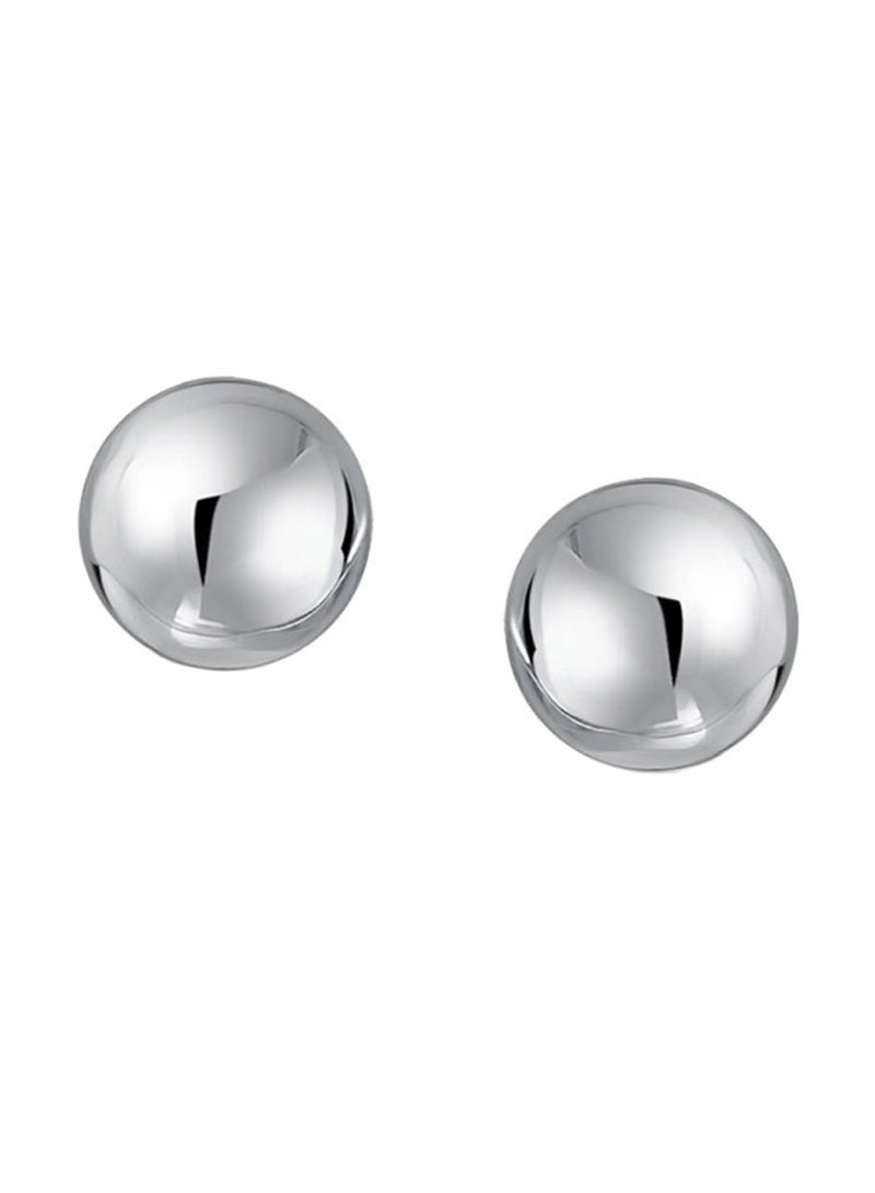 بلينج جولري أقراط كبس من الفضة الإسترليني عيار 925 مصقولة - Image 1