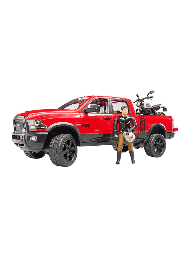 Bruder RAM 2500 Power Wagon Scrambler With Ducati Desert Slade  - Image 1