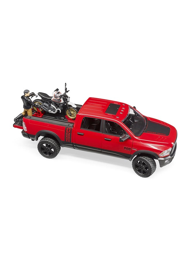 Bruder RAM 2500 Power Wagon Scrambler With Ducati Desert Slade  - Image 3