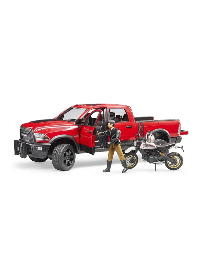Bruder RAM 2500 Power Wagon Scrambler With Ducati Desert Slade  - Image 2