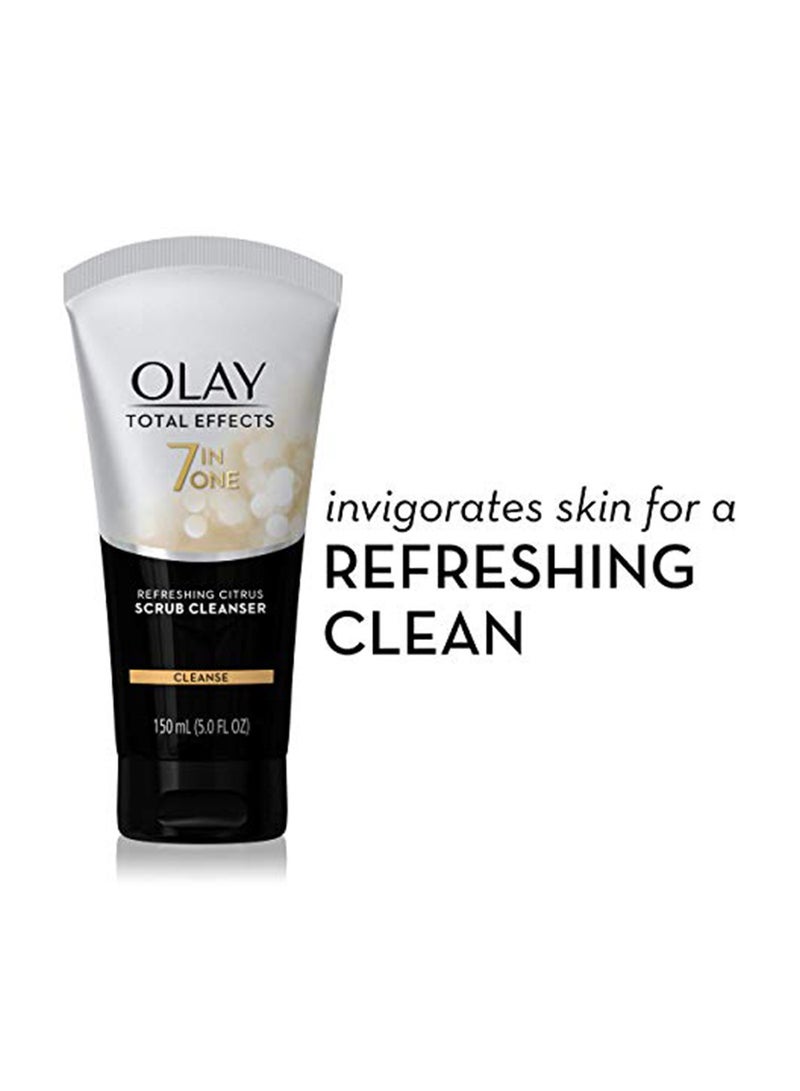 عبوة تحتوي على 3 مقشر ومنظف للوجه بالحمضيات من توتال إيفيكتس 150ملليلتر - Image 2