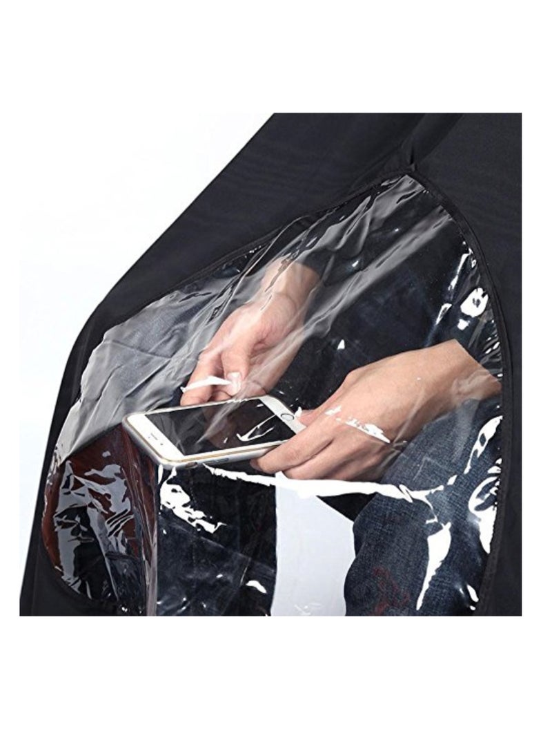 TRADERPLUS Hair Cutting Gown Cape Black  - Image 2