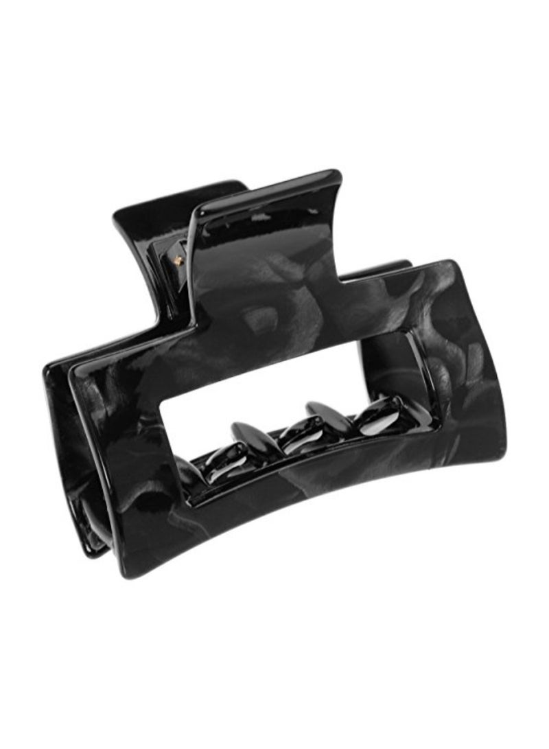 France Luxe Cutout Rectangle Hair Jaw Nacro Black 
