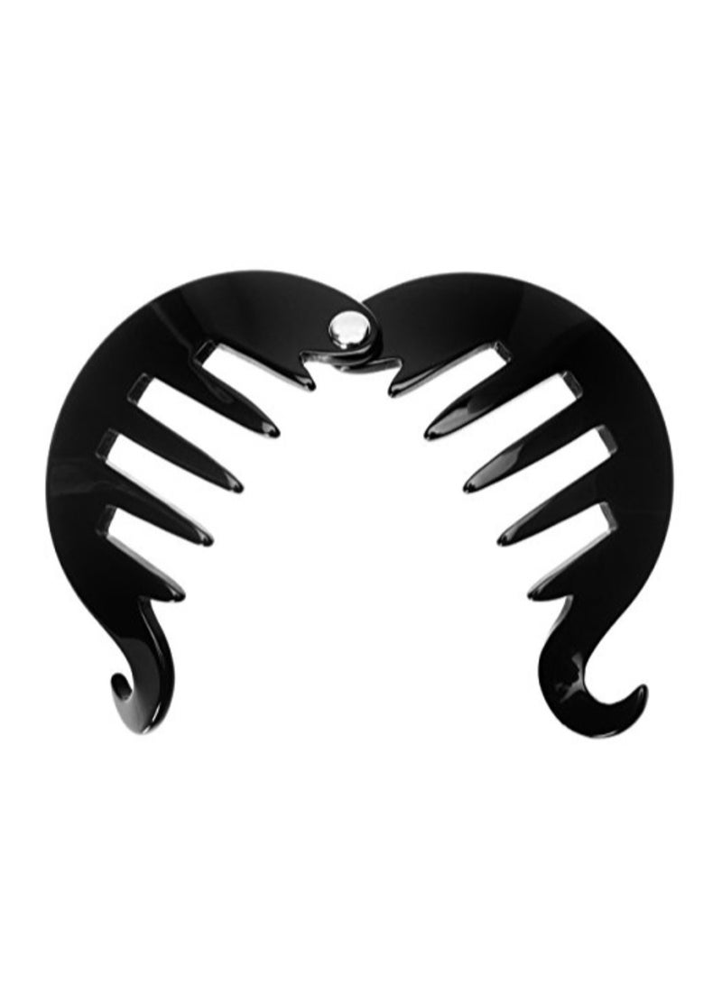 France Luxe Yvette Ponytail Hair Clip Black  - Image 2