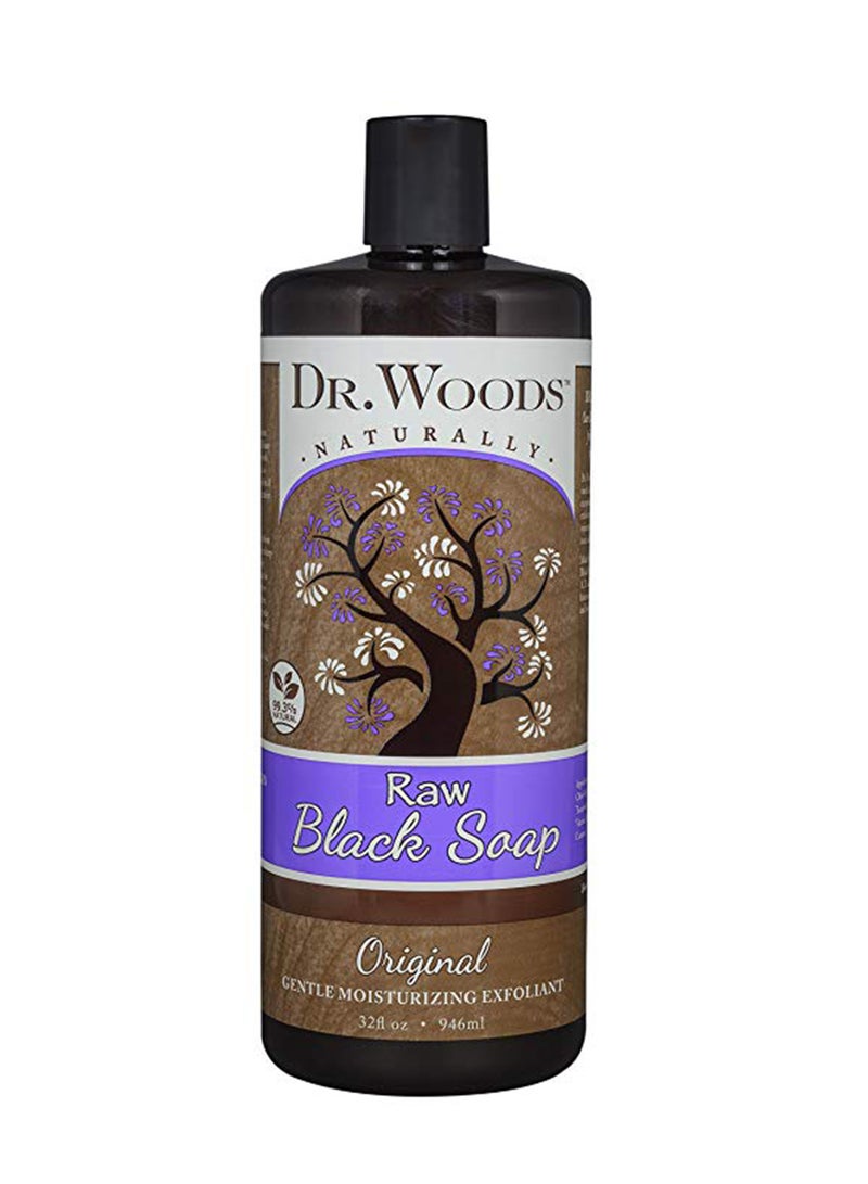 Dr. Woods Pack Of 3 Natural Raw African Black Moisturizing Liquid Castile Soap 