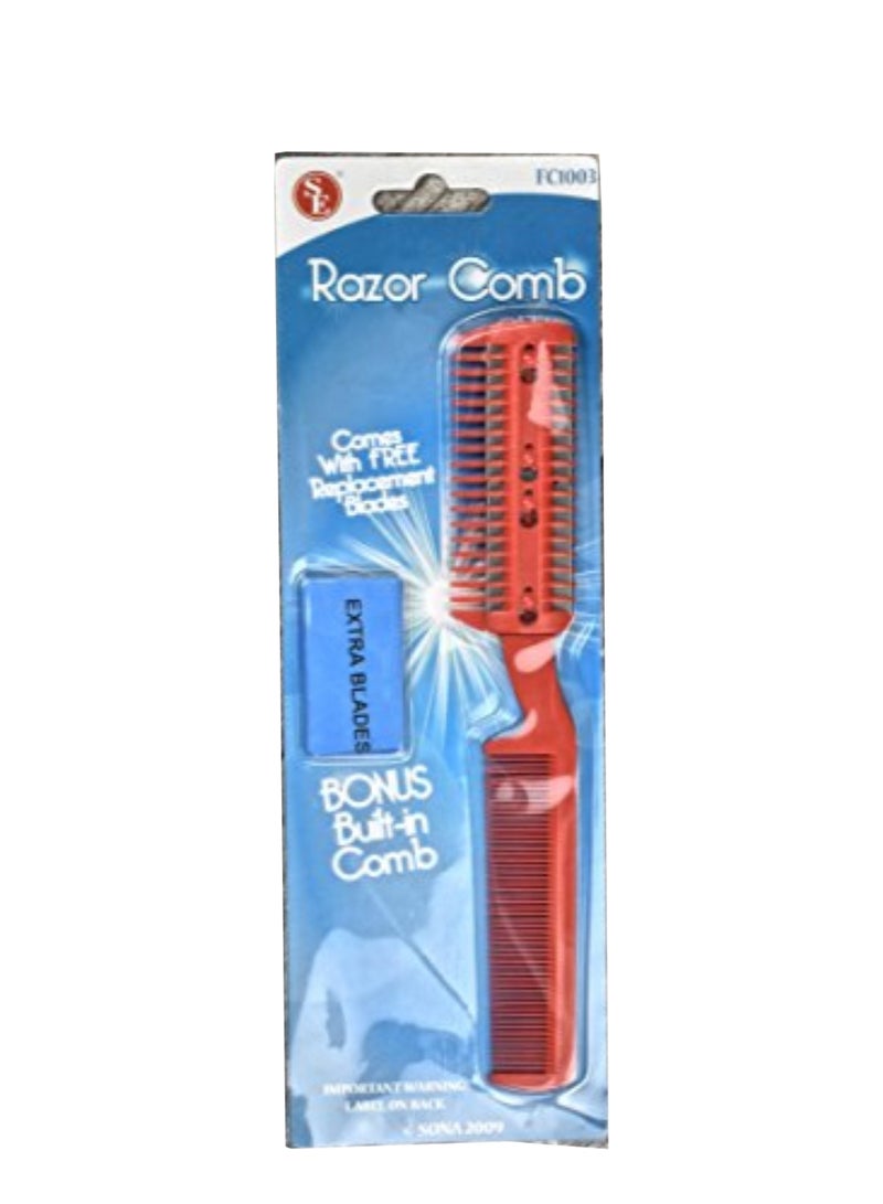 SE Razor Comb With Extra Blades - Image 1