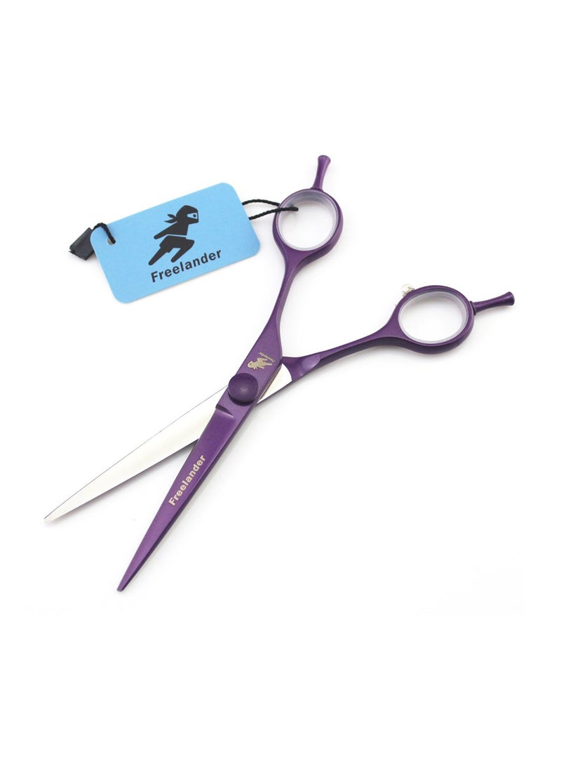 Freelander Professional 440C Barber Hair Cutting Shear Purple 6inch  - Image 1