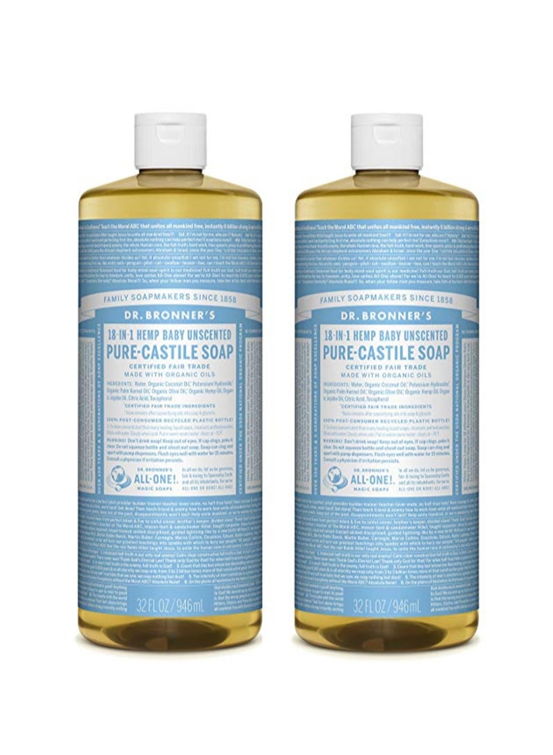Dr. Bronner's Pack Of 2 Pure-Castile Liquid Soap  - Image 1