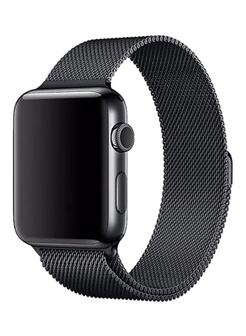 Stainless Steel Wrist Band For Apple Watch 38 mm Black
