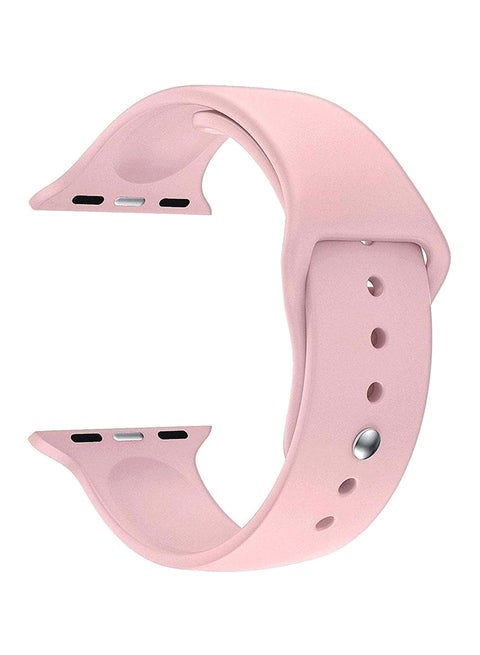 Soft Silicone Wrist Band For Apple Watch 38 mm Pink