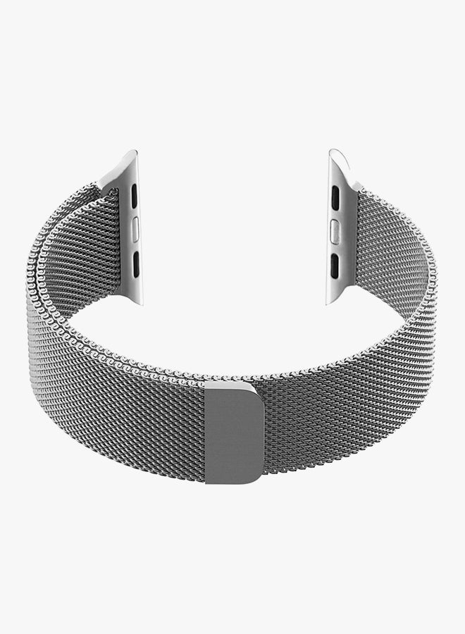 Generic - Milanese Stainless Steel Wrist Band For Apple Watch 42 mm Silver - Image 1