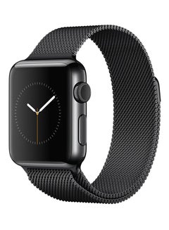 Milanese Stainless Steel Wrist Band For Apple Watch 44 mm Black