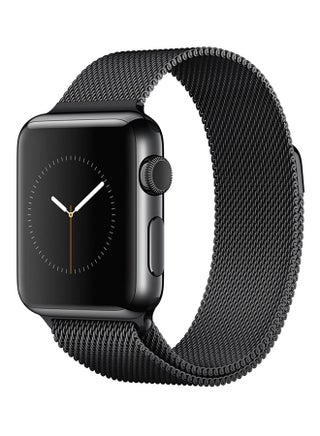 Milanese Stainless Steel Wrist Band For Apple Watch 44 mm Black - v1549541025/N20840242A_1
