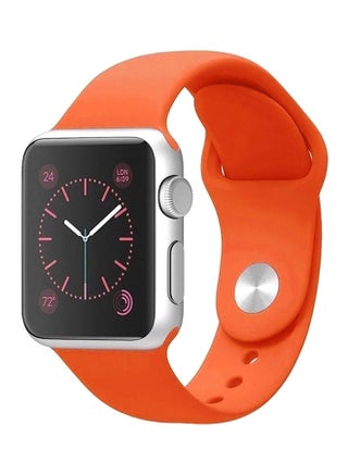 Silicone Sport Replacement Wrist Band For Apple Watch 40 mm Orange - v1549541026/N20840253A_1