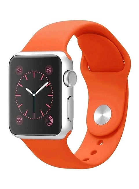 Silicone Sport Replacement Wrist Band For Apple Watch 40 mm Orange