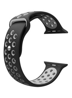 Soft Silicone Sport Wrist Band For Apple Watch 40 mm Black/Grey
