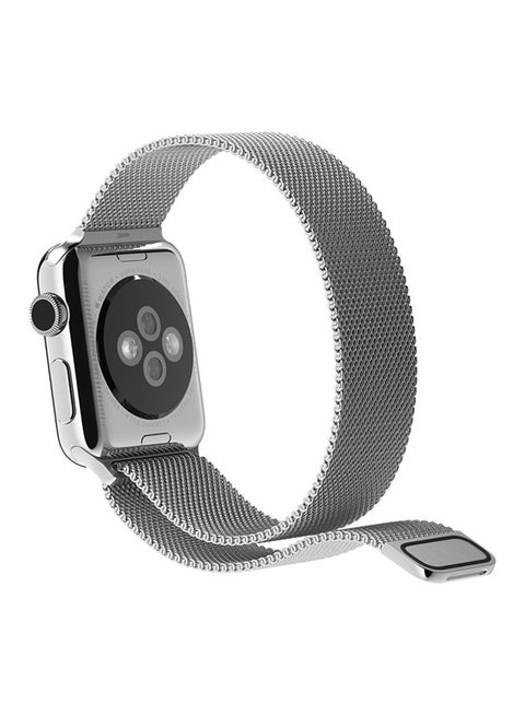 Metal Wrist Band For Apple Watch 40 mm Silver