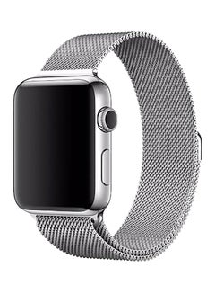 Metal Wrist Band For Apple Watch 44 mm Silver