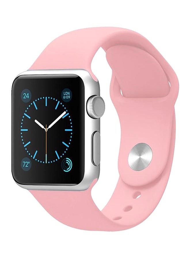 Generic - Silicone Sport Wrist Band For Apple Watch 40 mm Pink - Image 1