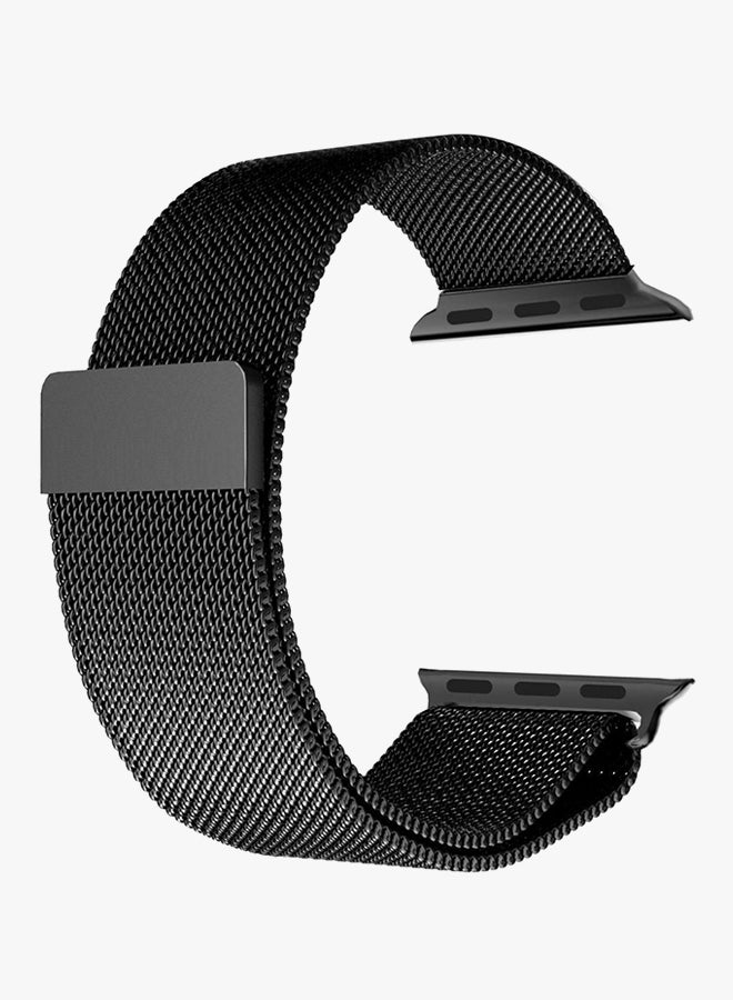 Generic - Milanese Stainless Steel Wrist Band For Apple Watch 40 mm Black - Image 1