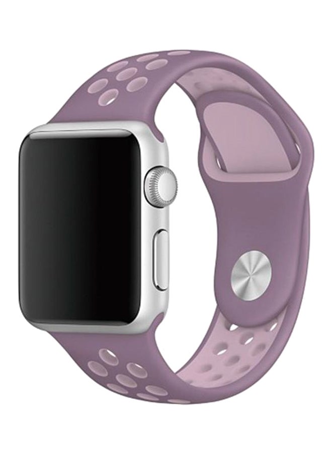 Generic - Interchangeable Wrist Band For Apple Watch Series 1/2/3/4 Violet/Plum Fog - Image 1