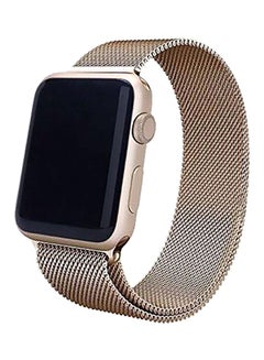 Stainless Steel Wrist Band for Apple Watch Series 1/2/3/4 Gold