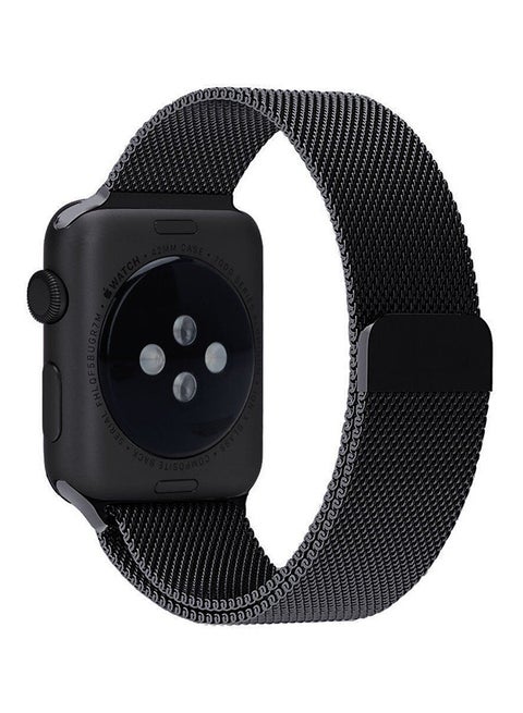 Stainless Steel Replacement Wrist Band For Apple Smartwatch Series 4/5 Black